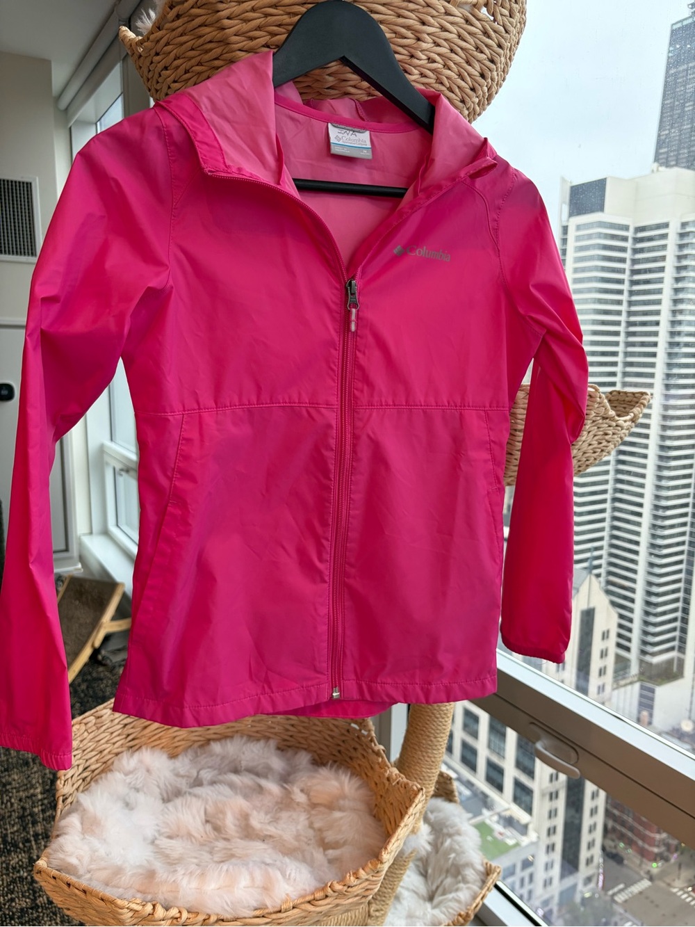Columbia Hot Pink Girls' Raincoat